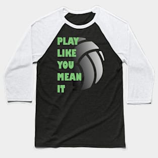 Funny Volleyball Design Baseball T-Shirt